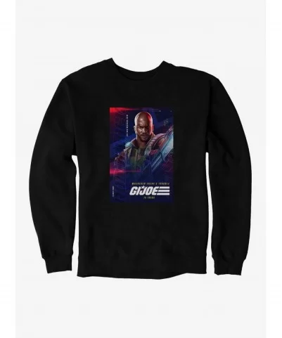 Flash Deal G.I. Joe Roadblock Info Card Sweatshirt $13.87 Sweatshirts