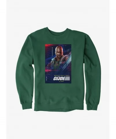 Flash Deal G.I. Joe Roadblock Info Card Sweatshirt $13.87 Sweatshirts