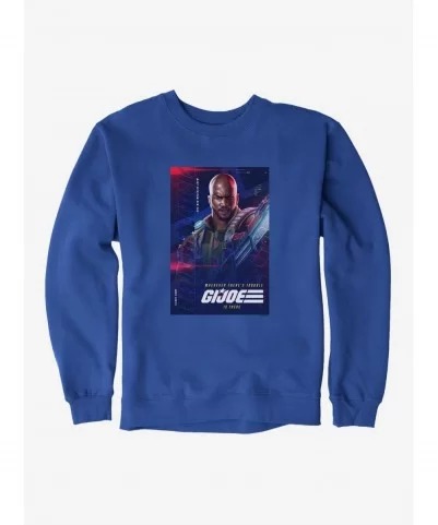 Flash Deal G.I. Joe Roadblock Info Card Sweatshirt $13.87 Sweatshirts