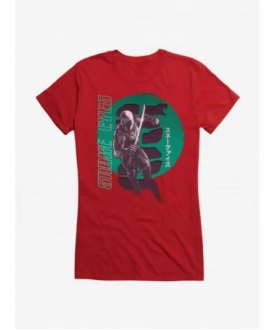 Limited-time Offer G.I. Joe Snake Eyes Green Arashikage Girls T-Shirt $9.16 T-Shirts