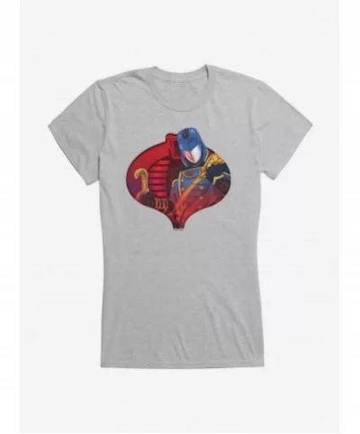 Seasonal Sale G.I. Joe Cobra Icon Cobra Commander Girls T-Shirt $6.37 T-Shirts