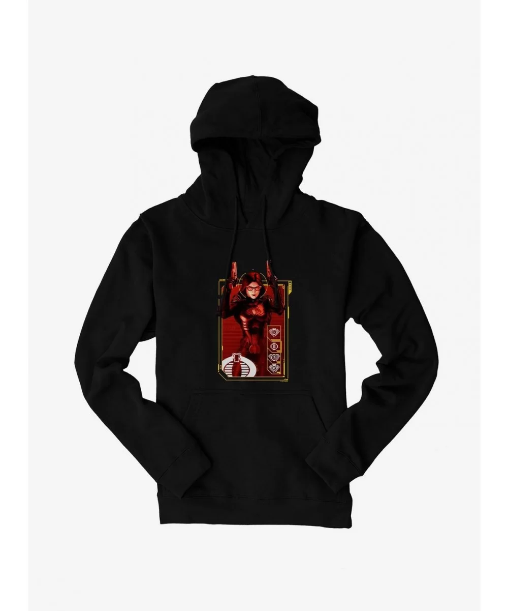 Clearance G.I. Joe Baroness Scan Card Hoodie $12.21 Hoodies