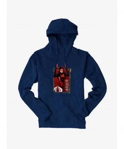 Clearance G.I. Joe Baroness Scan Card Hoodie $12.21 Hoodies