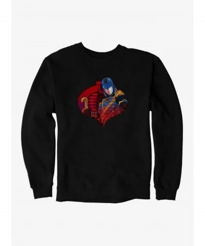 Pre-sale Discount G.I. Joe Cobra Icon Cobra Commander Sweatshirt $8.86 Sweatshirts