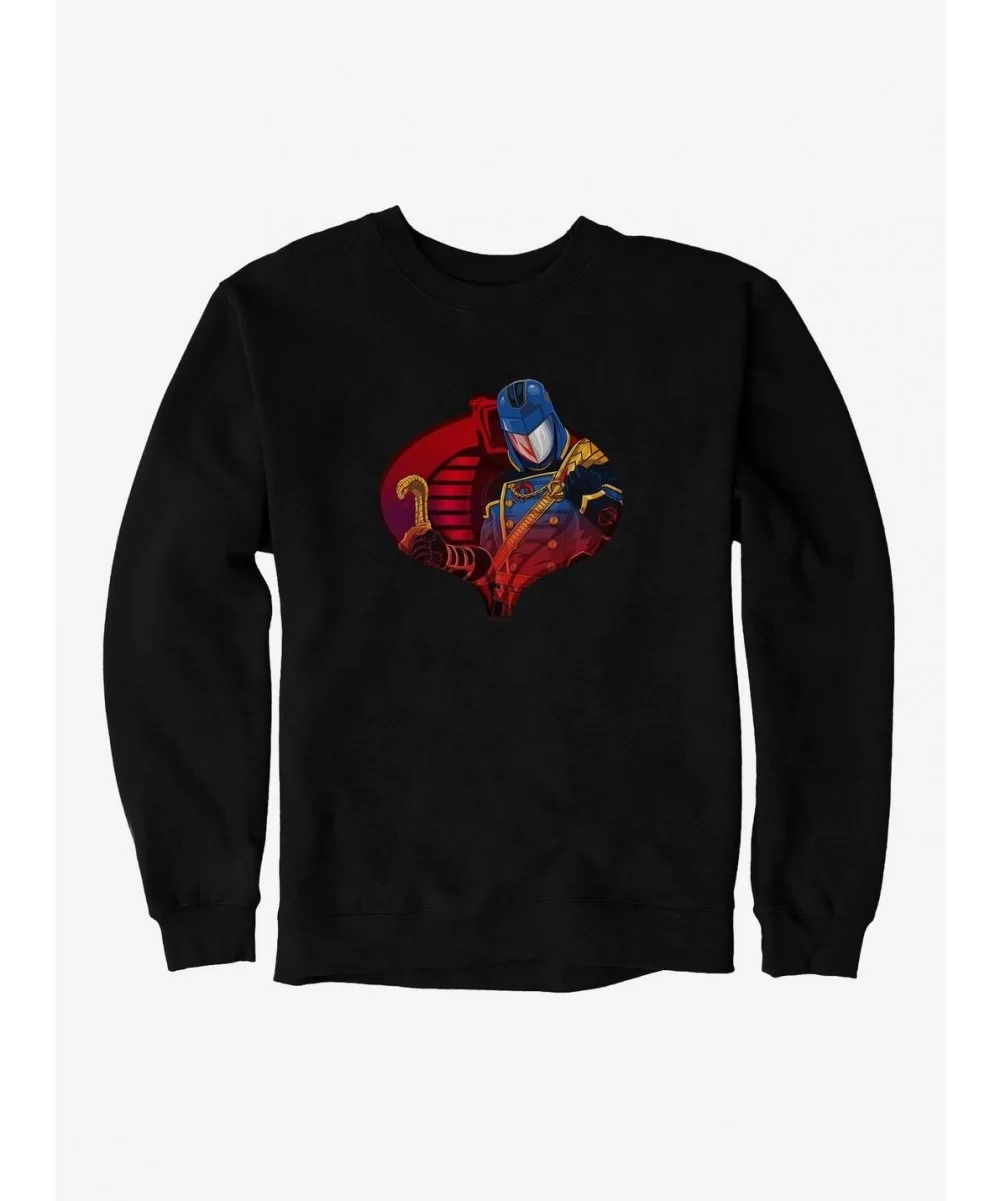 Pre-sale Discount G.I. Joe Cobra Icon Cobra Commander Sweatshirt $8.86 Sweatshirts