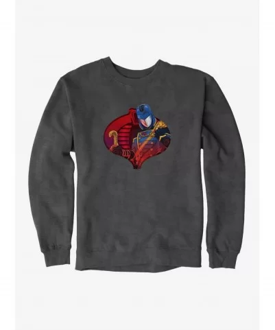 Pre-sale Discount G.I. Joe Cobra Icon Cobra Commander Sweatshirt $8.86 Sweatshirts