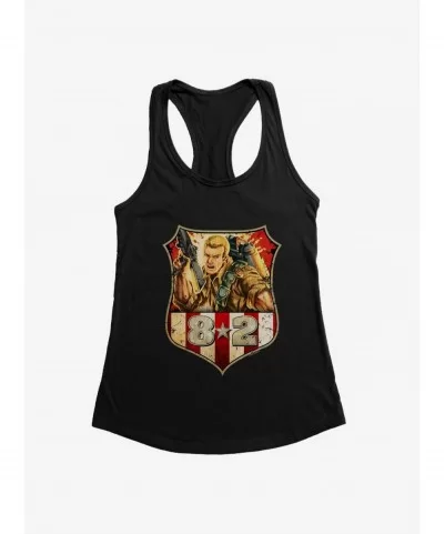 Pre-sale Discount G.I. Joe Duke Shiel Badge '82 Girls Tank $8.96 Tanks