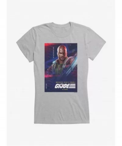 Clearance G.I. Joe Roadblock Info Card Girls T-Shirt $7.77 T-Shirts