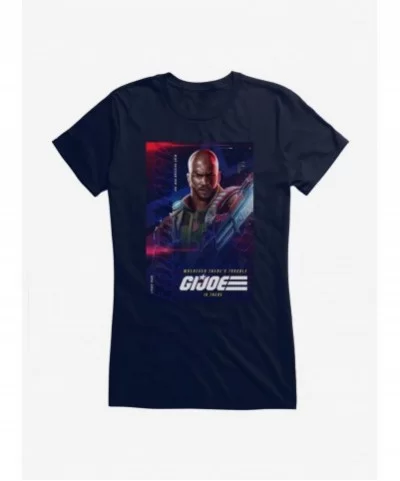 Clearance G.I. Joe Roadblock Info Card Girls T-Shirt $7.77 T-Shirts