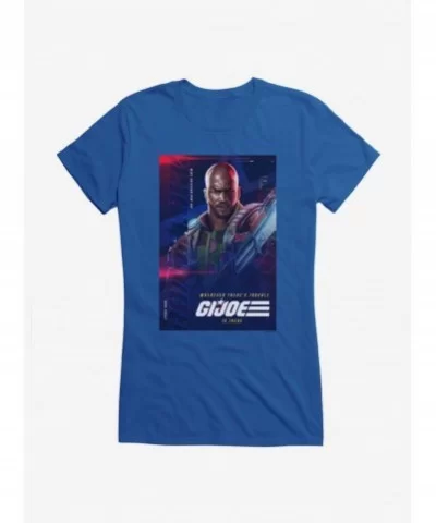 Clearance G.I. Joe Roadblock Info Card Girls T-Shirt $7.77 T-Shirts