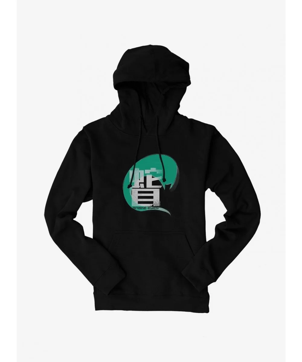 Big Sale G.I. Joe Snake Eyes Green Hanzi Hoodie $17.24 Hoodies