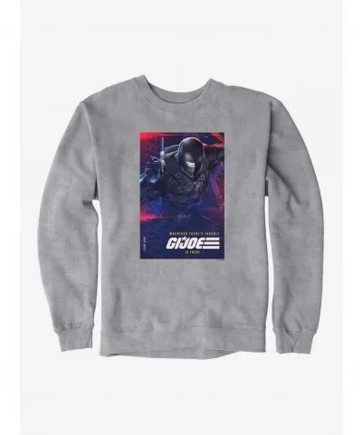 Discount G.I. Joe Snake Eyes Info Card Sweatshirt $13.87 Sweatshirts