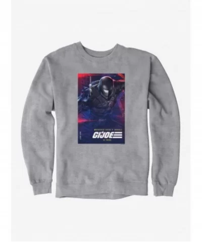 Discount G.I. Joe Snake Eyes Info Card Sweatshirt $13.87 Sweatshirts