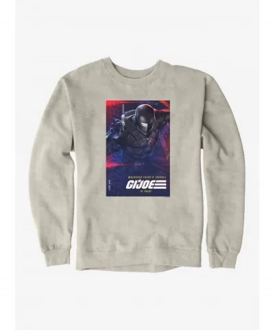 Discount G.I. Joe Snake Eyes Info Card Sweatshirt $13.87 Sweatshirts