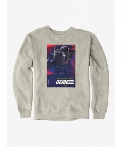 Discount G.I. Joe Snake Eyes Info Card Sweatshirt $13.87 Sweatshirts