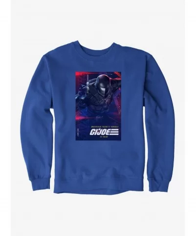 Discount G.I. Joe Snake Eyes Info Card Sweatshirt $13.87 Sweatshirts