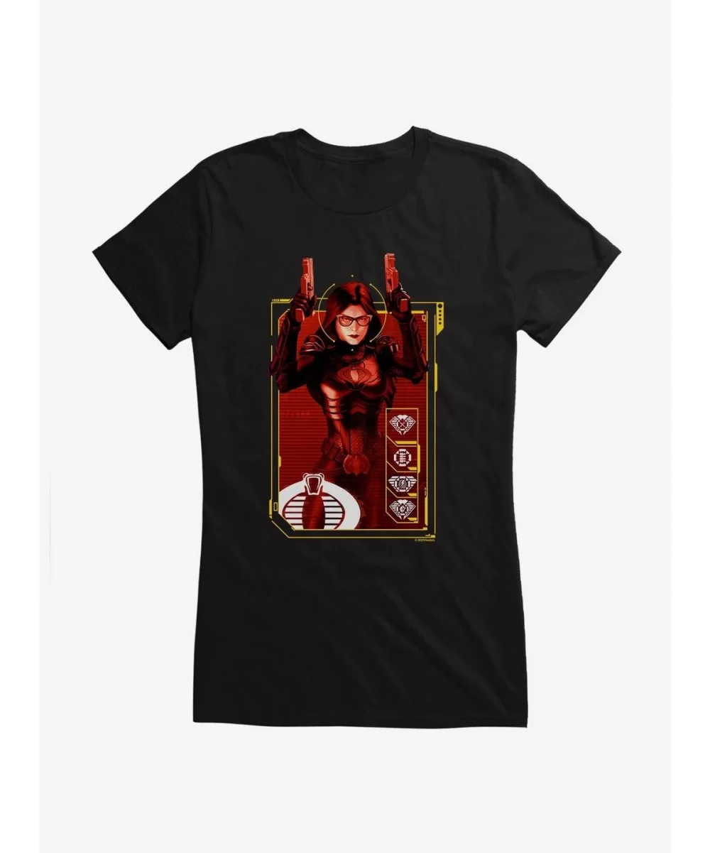 High Quality G.I. Joe Baroness Scan Card Girls T-Shirt $7.97 T-Shirts