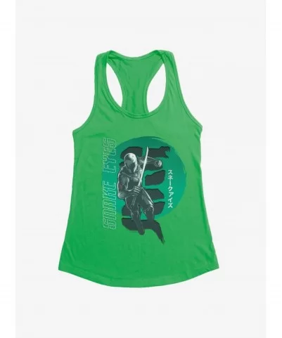 Seasonal Sale G.I. Joe Snake Eyes Green Arashikage Girls Tank $9.36 Tanks