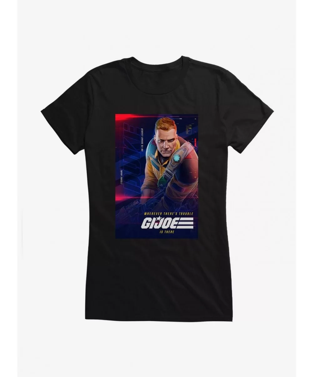 Fashion G.I. Joe Duke Info Card Girls T-Shirt $6.37 T-Shirts