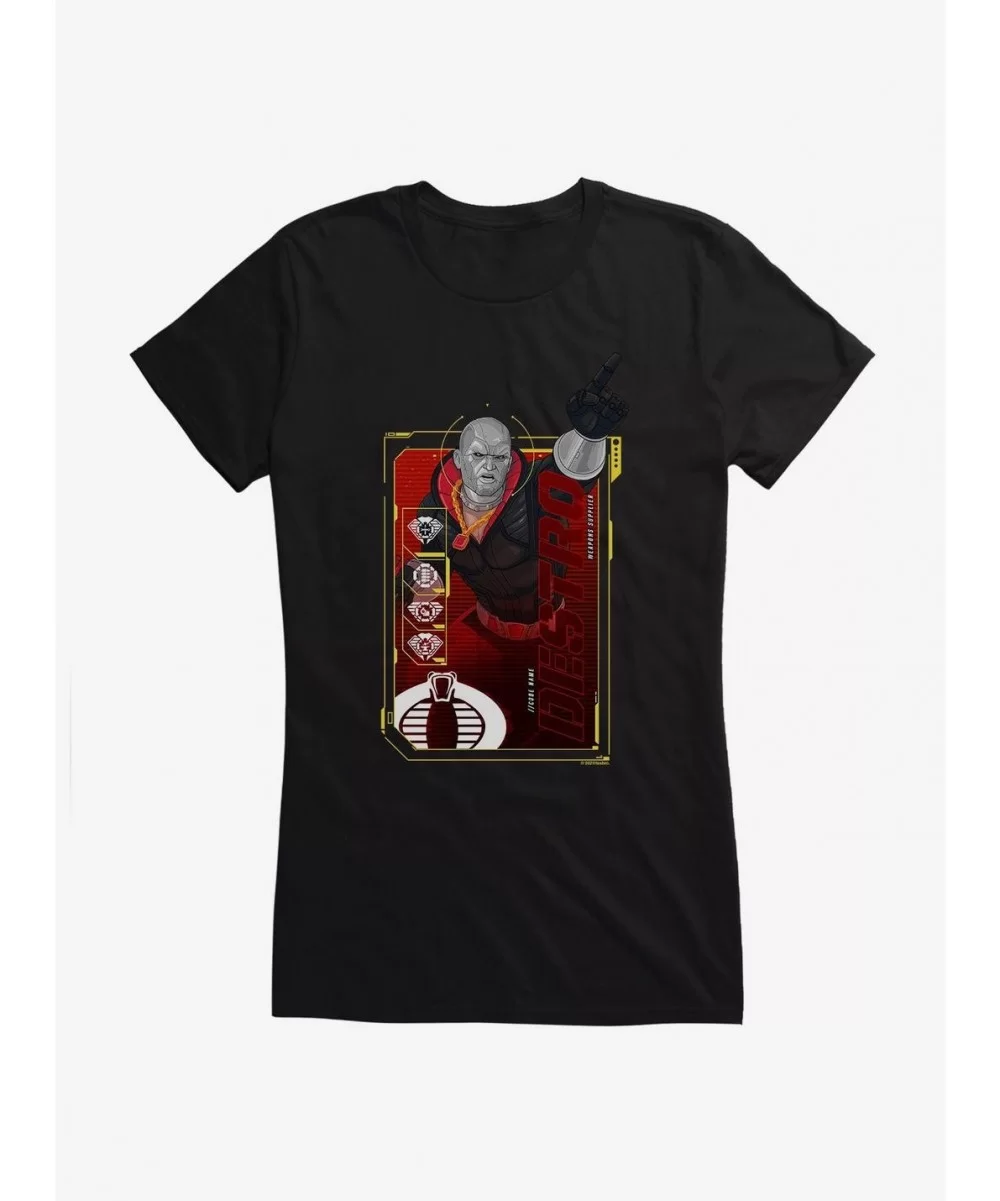 Best Deal G.I. Joe Destro Scan Card Girls T-Shirt $6.37 T-Shirts