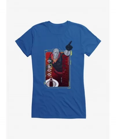 Best Deal G.I. Joe Destro Scan Card Girls T-Shirt $6.37 T-Shirts