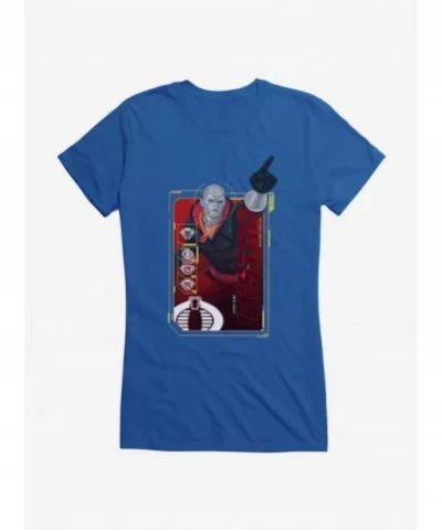 Best Deal G.I. Joe Destro Scan Card Girls T-Shirt $6.37 T-Shirts