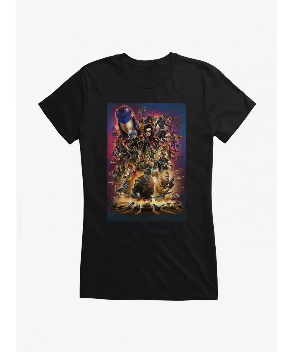 Flash Sale G.I. Joe Universe Poster Girls T-Shirt $8.17 T-Shirts