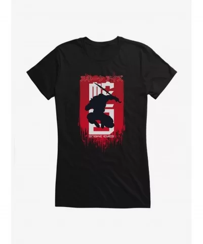 Value for Money G.I. Joe Snake Eyes Jump Silhouette Girls T-Shirt $6.18 T-Shirts