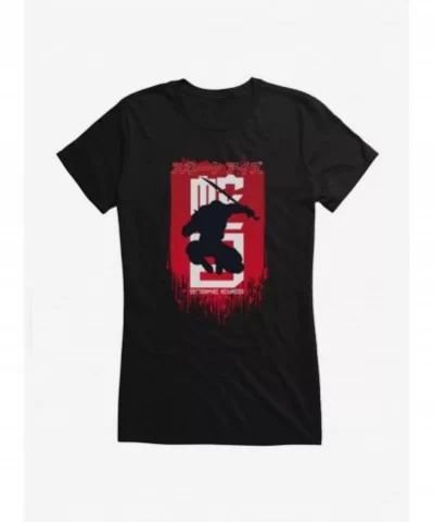 Value for Money G.I. Joe Snake Eyes Jump Silhouette Girls T-Shirt $6.18 T-Shirts