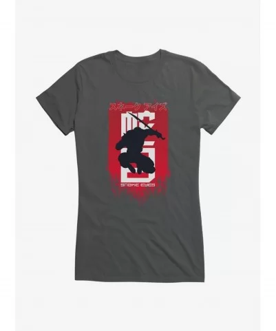 Value for Money G.I. Joe Snake Eyes Jump Silhouette Girls T-Shirt $6.18 T-Shirts