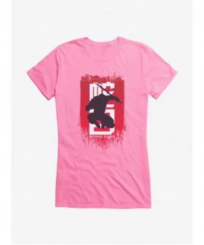 Value for Money G.I. Joe Snake Eyes Jump Silhouette Girls T-Shirt $6.18 T-Shirts