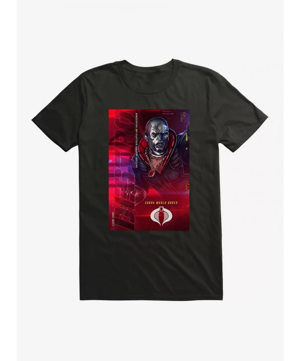 Flash Deal G.I. Joe Destro Info Card T-Shirt $7.46 T-Shirts