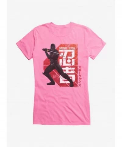 Festival Price G.I. Joe Snake Eyes Key Art Stance Girls T-Shirt $7.37 T-Shirts