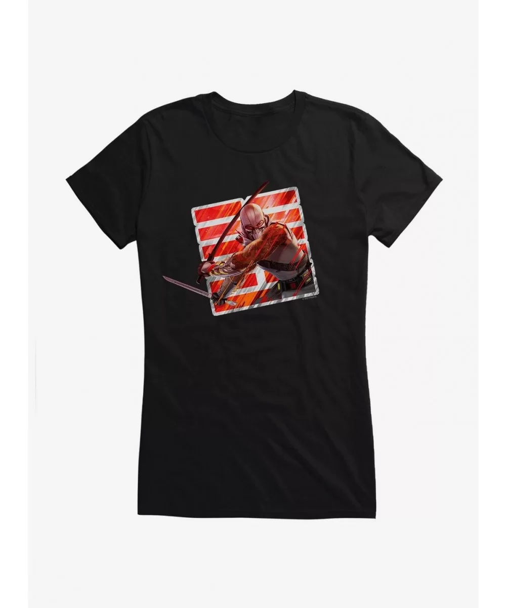 Unique G.I. Joe Storm Shadow Arashikage Badge Girls T-Shirt $8.76 T-Shirts