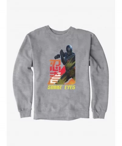 Bestselling G.I. Joe Snake Eyes Attack Stance Sweatshirt $13.58 Sweatshirts