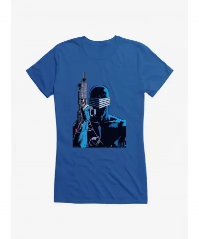 Sale Item G.I. Joe Snake Eyes Pose Girls T-Shirt $7.77 T-Shirts