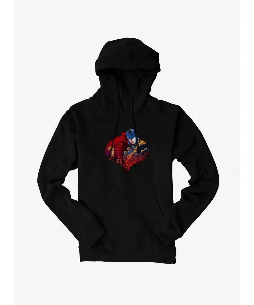 Discount Sale G.I. Joe Cobra Icon Cobra Commander Hoodie $14.01 Hoodies