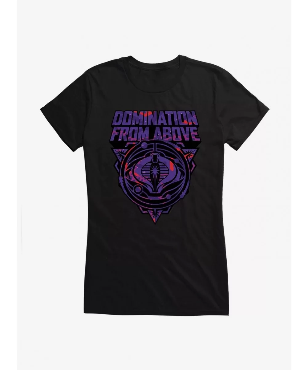 Limited-time Offer G.I. Joe Cobra Domination From Above Badge Girls T-Shirt $7.77 T-Shirts