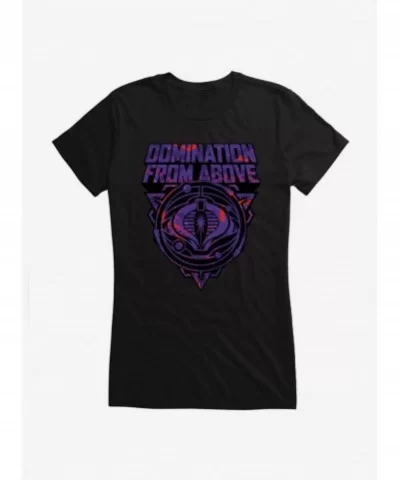 Limited-time Offer G.I. Joe Cobra Domination From Above Badge Girls T-Shirt $7.77 T-Shirts