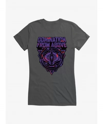 Limited-time Offer G.I. Joe Cobra Domination From Above Badge Girls T-Shirt $7.77 T-Shirts