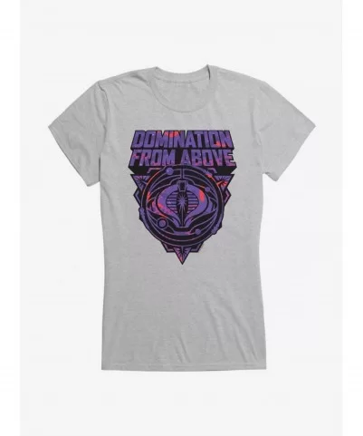 Limited-time Offer G.I. Joe Cobra Domination From Above Badge Girls T-Shirt $7.77 T-Shirts