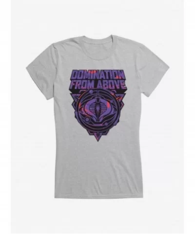 Limited-time Offer G.I. Joe Cobra Domination From Above Badge Girls T-Shirt $7.77 T-Shirts