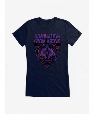 Limited-time Offer G.I. Joe Cobra Domination From Above Badge Girls T-Shirt $7.77 T-Shirts