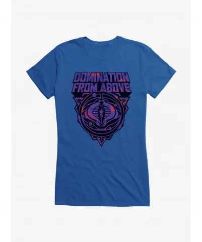 Limited-time Offer G.I. Joe Cobra Domination From Above Badge Girls T-Shirt $7.77 T-Shirts