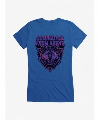 Limited-time Offer G.I. Joe Cobra Domination From Above Badge Girls T-Shirt $7.77 T-Shirts