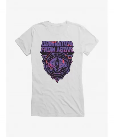 Limited-time Offer G.I. Joe Cobra Domination From Above Badge Girls T-Shirt $7.77 T-Shirts