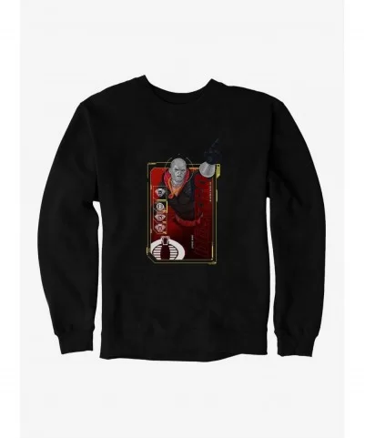 Hot Sale G.I. Joe Destro Scan Card Sweatshirt $13.87 Sweatshirts