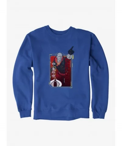 Hot Sale G.I. Joe Destro Scan Card Sweatshirt $13.87 Sweatshirts