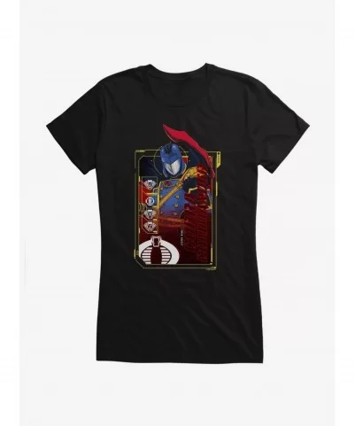 Festival Price G.I. Joe Cobra Commander Scan Card Girls T-Shirt $9.76 T-Shirts