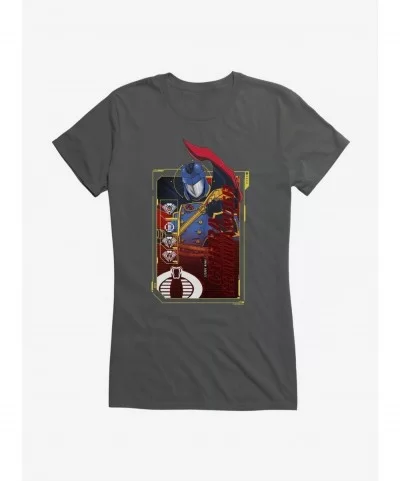 Festival Price G.I. Joe Cobra Commander Scan Card Girls T-Shirt $9.76 T-Shirts